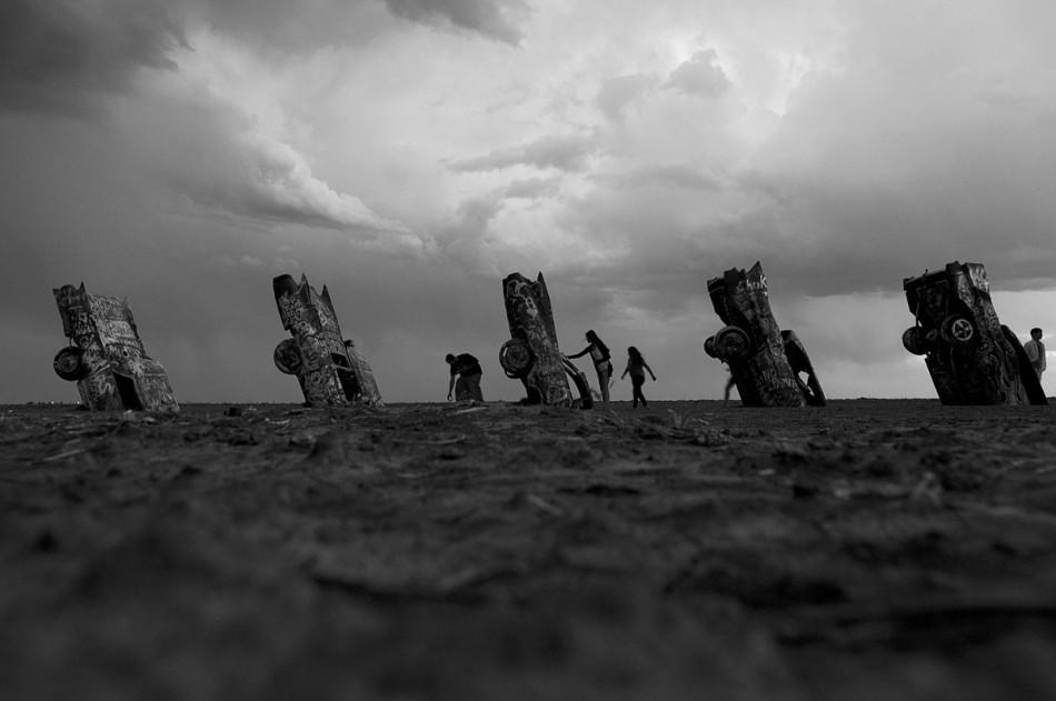 Cadillac Ranch_0075-bw